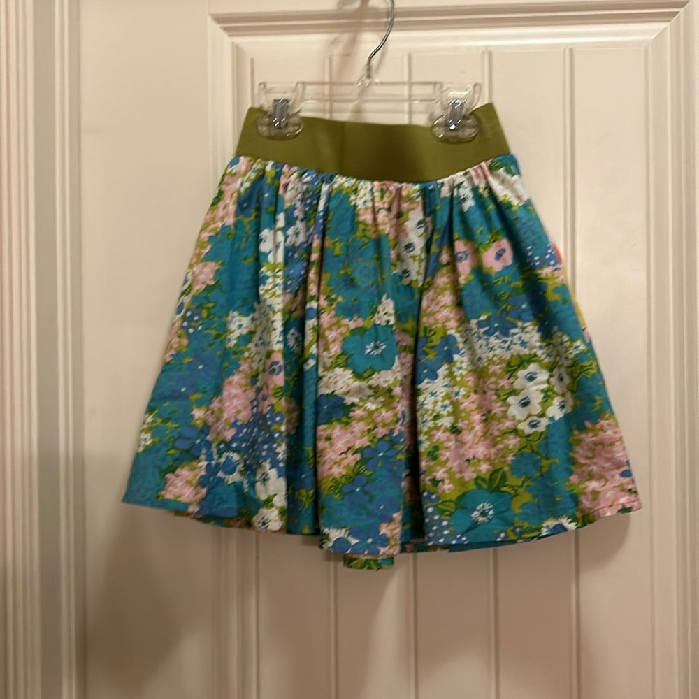 Matilda Jane size 8 girls skirt turquoise/green - Picture 5 of 5